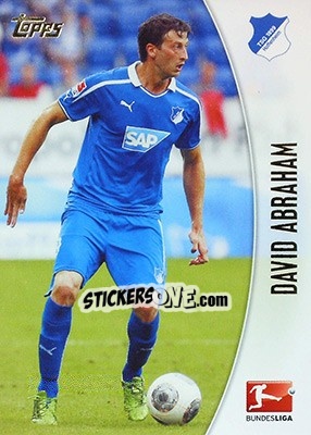 Sticker David Abraham - Bundesliga Chrome 2013-2014 - Topps