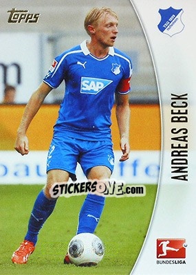 Sticker Andreas Beck - Bundesliga Chrome 2013-2014 n. 107 - Topps