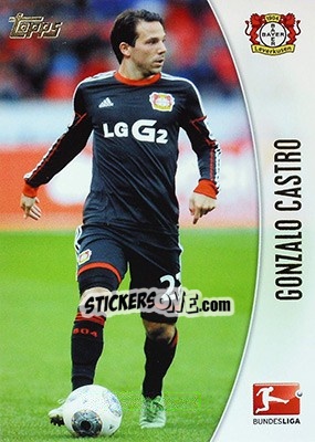 Sticker Gonzalo Castro - Bundesliga Chrome 2013-2014 - Topps