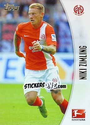 Sticker Niki Zimling - Bundesliga Chrome 2013-2014 - Topps