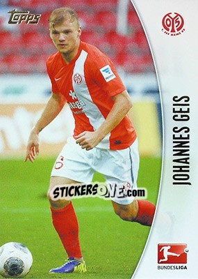 Sticker Johannes Geis - Bundesliga Chrome 2013-2014 n. 136 - Topps
