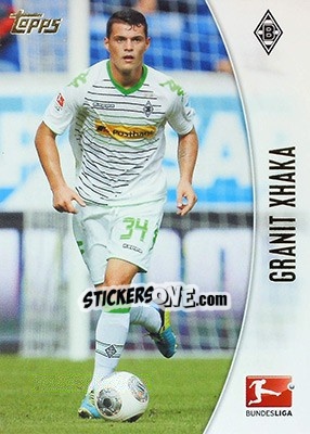 Sticker Granit Xhaka - Bundesliga Chrome 2013-2014 n. 147 - Topps