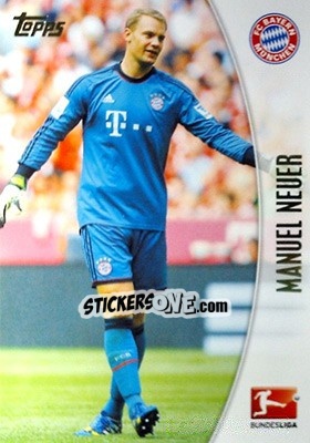 Sticker Manuel Neuer - Bundesliga Chrome 2013-2014 n. 152 - Topps