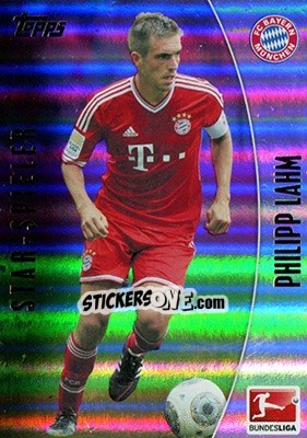 Sticker Philipp Lahm - Bundesliga Chrome 2013-2014 n. 153 - Topps