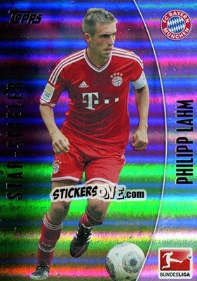 Sticker Philipp Lahm - Bundesliga Chrome 2013-2014 - Topps