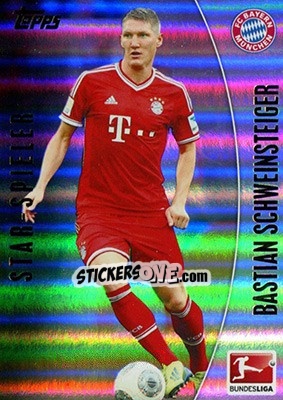 Sticker Bastian Schweinsteiger - Bundesliga Chrome 2013-2014 n. 161 - Topps