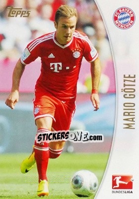 Sticker Mario Götze - Bundesliga Chrome 2013-2014 n. 162 - Topps
