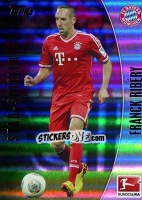 Sticker Franck Ribéry - Bundesliga Chrome 2013-2014 n. 164 - Topps