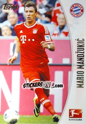 Sticker Mario Mandžukic - Bundesliga Chrome 2013-2014 n. 165 - Topps