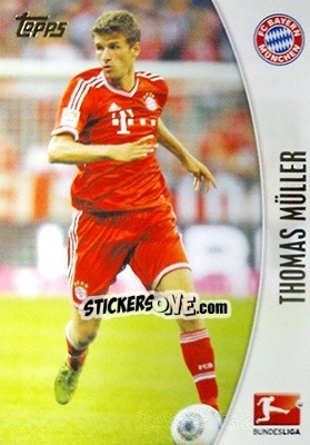Sticker Thomas Müller - Bundesliga Chrome 2013-2014 n. 166 - Topps