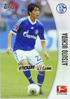 Sticker Atsuto Uchida - Bundesliga Chrome 2013-2014 n. 181 - Topps