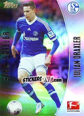 Sticker Julian Draxler - Bundesliga Chrome 2013-2014 n. 188 - Topps
