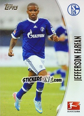 Sticker Jefferson Farfan - Bundesliga Chrome 2013-2014 n. 191 - Topps