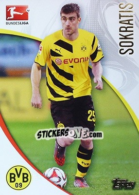 Sticker Sokratis Papastathopoulos - Bundesliga Chrome 2014-2015 n. 35 - Topps