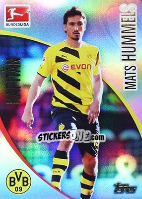 Sticker Mats Hummels - Bundesliga Chrome 2014-2015 n. 36 - Topps