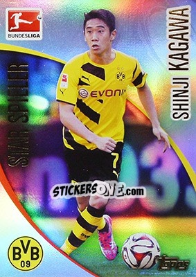 Sticker Shinji Kagawa - Bundesliga Chrome 2014-2015 n. 42 - Topps
