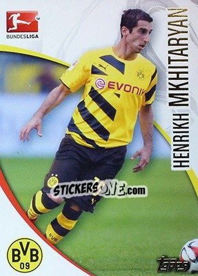 Sticker Henrikh Mkhitaryan - Bundesliga Chrome 2014-2015 n. 43 - Topps