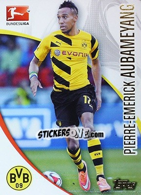 Sticker Pierre-Emerick Aubameyang - Bundesliga Chrome 2014-2015 n. 44 - Topps