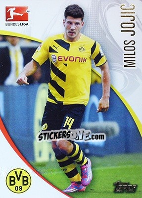 Sticker Milos Jojic - Bundesliga Chrome 2014-2015 - Topps