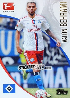 Sticker Valon Behrami - Bundesliga Chrome 2014-2015 n. 77 - Topps