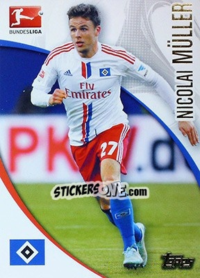Sticker Nicolai Müller - Bundesliga Chrome 2014-2015 - Topps