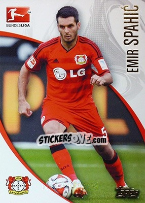 Sticker Emir Spahic - Bundesliga Chrome 2014-2015 - Topps