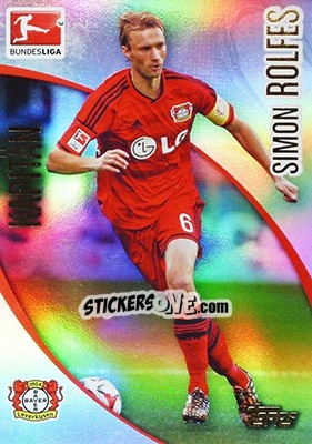 Sticker Simon Rolfes - Bundesliga Chrome 2014-2015 - Topps