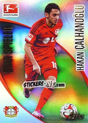 Sticker Hakan Calhanoglu - Bundesliga Chrome 2014-2015 n. 126 - Topps