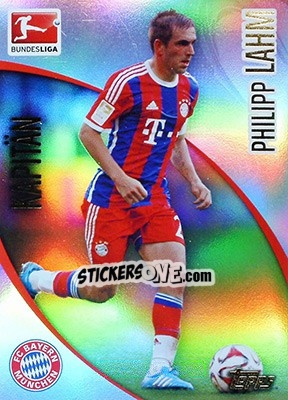 Sticker Philipp Lahm - Bundesliga Chrome 2014-2015 n. 158 - Topps
