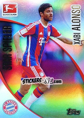Sticker Xabi Alonso - Bundesliga Chrome 2014-2015 n. 160 - Topps