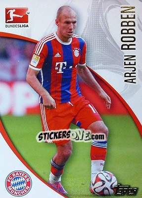 Sticker Arjen Robben - Bundesliga Chrome 2014-2015 n. 162 - Topps