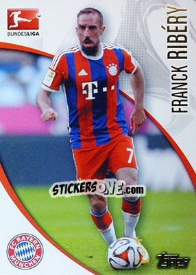 Sticker Franck Ribéry - Bundesliga Chrome 2014-2015 - Topps