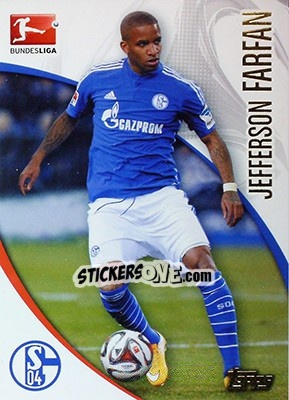 Sticker Jefferson Farfan - Bundesliga Chrome 2014-2015 n. 186 - Topps