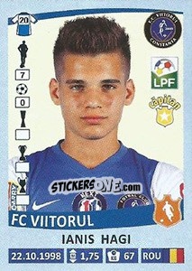 Sticker Ianis Hagi - Liga 1 Romania 2015-2016 n. 225 - Panini