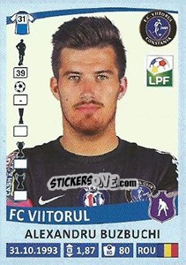 Sticker Alexandru Buzbuchi - Liga 1 Romania 2015-2016 - Panini