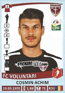 Sticker Cosmin Achim - Liga 1 Romania 2015-2016 - Panini