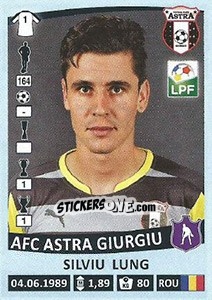 Sticker Silviu Lung - Liga 1 Romania 2015-2016 - Panini