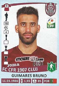 Sticker Guimaraes Bruno - Liga 1 Romania 2015-2016 n. 83 - Panini