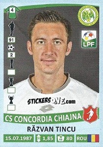 Sticker Răzvan Tincu - Liga 1 Romania 2015-2016 - Panini