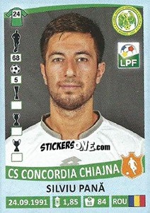 Cromo Silviu Pană - Liga 1 Romania 2015-2016 - Panini