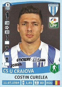 Sticker Costin Curelea - Liga 1 Romania 2015-2016 - Panini