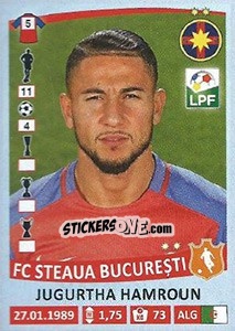 Sticker Jugurtha Hamroun - Liga 1 Romania 2015-2016 - Panini