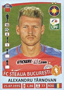 Cromo Alexandru Târnovan - Liga 1 Romania 2015-2016 - Panini