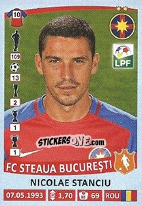 Sticker Nicolae Stanciu - Liga 1 Romania 2015-2016 - Panini