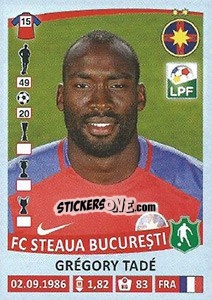 Sticker Grégory Tadé - Liga 1 Romania 2015-2016 n. 380 - Panini