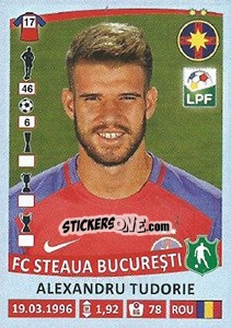 Figurina Alexandru Tudorie - Liga 1 Romania 2015-2016 - Panini