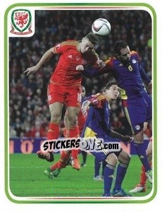 Sticker James Chester - Wales. We'Re Going To France! - Panini