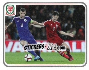 Sticker Ben Davies - Wales. We'Re Going To France! n. 92 - Panini