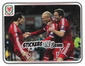 Cromo David Cotterill - Wales. We'Re Going To France! - Panini