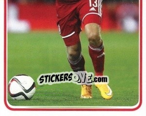 Sticker David Cotterill - Wales. We'Re Going To France! n. 100 - Panini